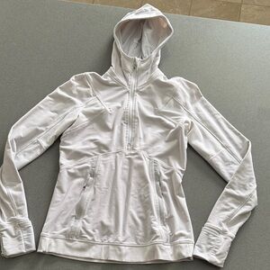 lululemon athletica White half Zip-Up Hoodie